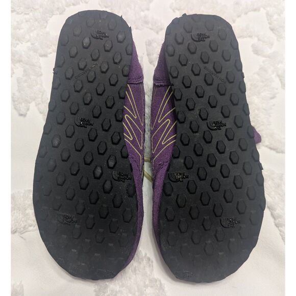 🥾 The North Face Girls Suede Trail Shoes Purple/Yellow Size 12 - Picture 6 of 10